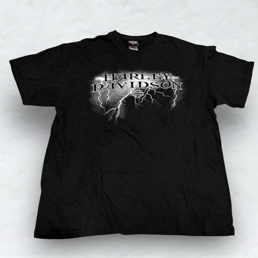 Harley Davidson Chicago (2005) Retro Graphic T Shirt